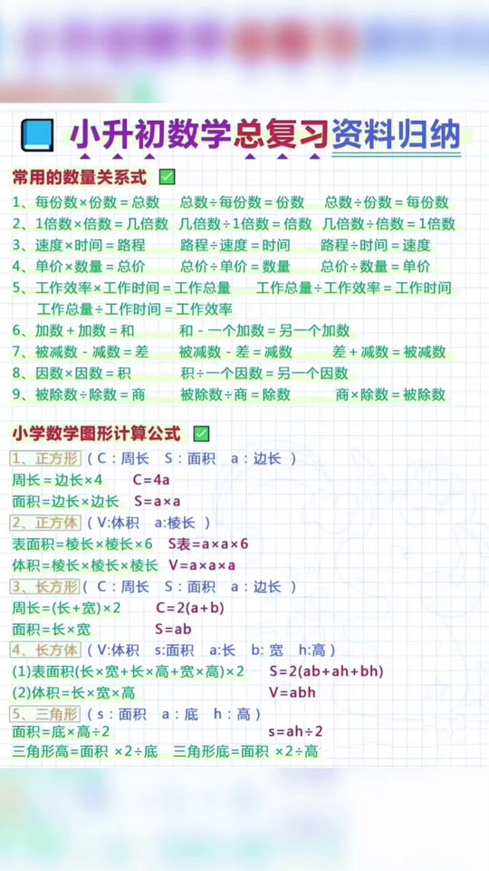 小升初复习用知识大盘_17